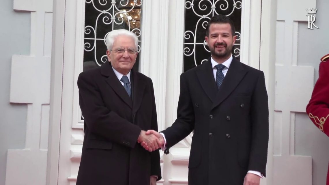 Montenegro, Mattarella incontra il presidente Milatovic Montenegro, Mattarella incontra il presidente Milatovic