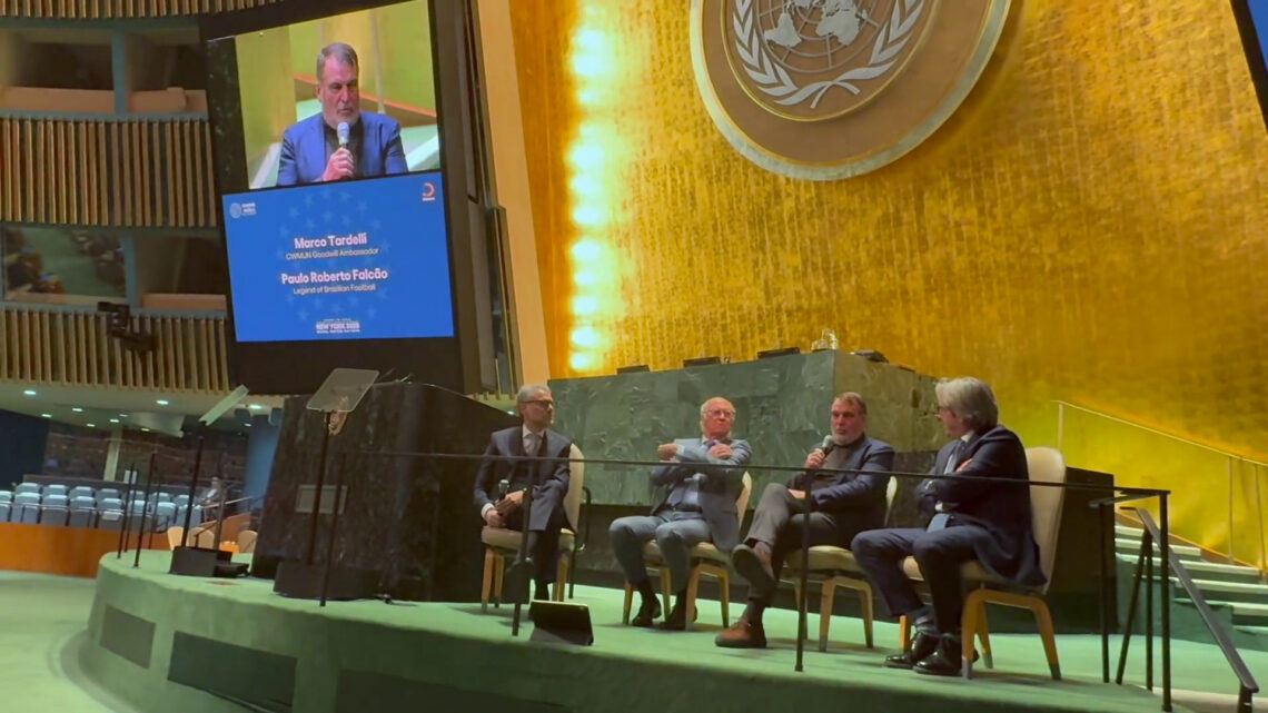 Tardelli e Falcao ambasciatori di sport e pace all’Onu Tardelli e Falcao ambasciatori di sport e pace all’Onu