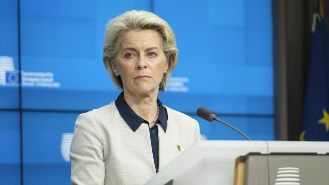 Ursula von der Leyen “Via per la pace è la forza, l’Ue sostiene Kiev” Ursula von der Leyen “Via per la pace è la forza, l’Ue sostiene Kiev”