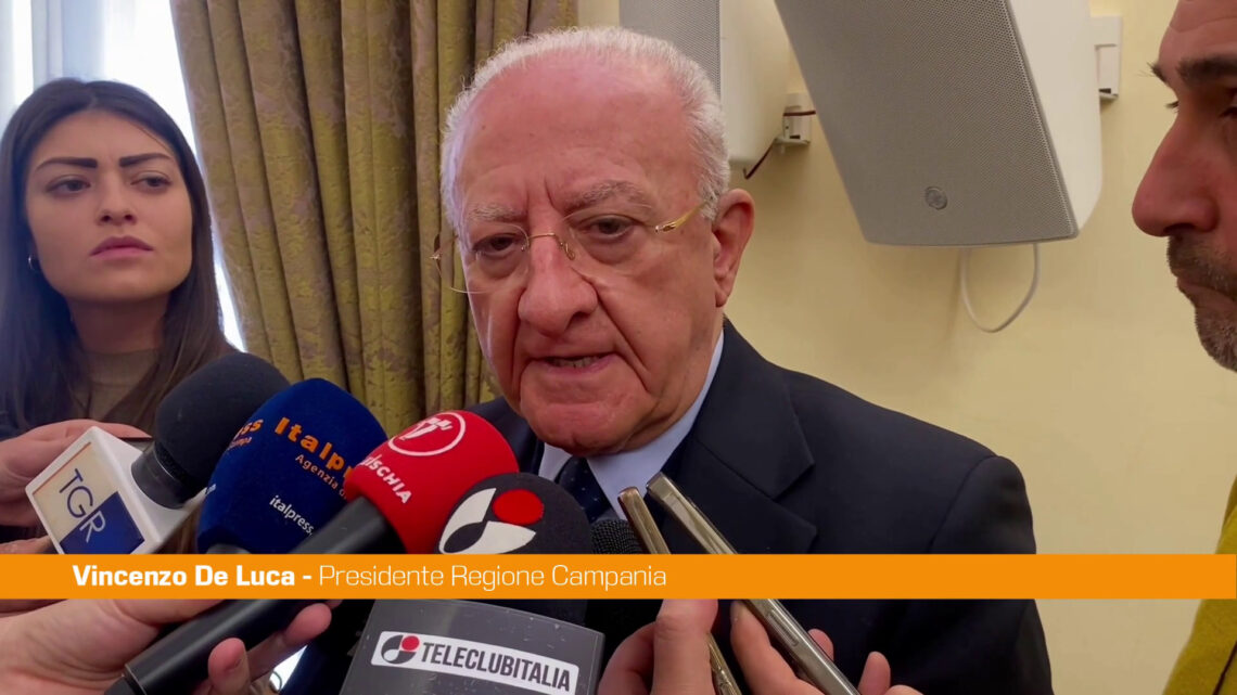UE, De Luca “Deviare i fondi sul riarmo sarebbe tragedia per il Sud” UE, De Luca “Deviare i fondi sul riarmo sarebbe tragedia per il Sud”