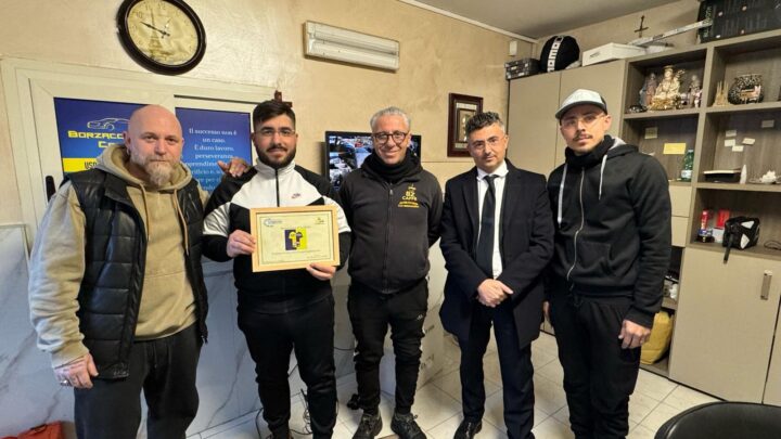 Autolavaggio Fratelli Borzacchelli premiato con il riconoscimento di Eccellenza dal Club Terraviva e dall’Intergruppo Parlamentare