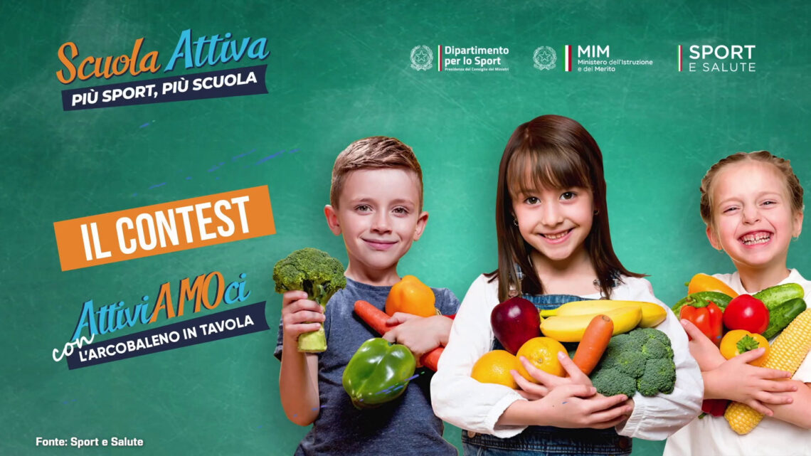 Sport e Salute, al via contest”Attiviamoci con l’arcobaleno in tavola” Sport e Salute, al via contest”Attiviamoci con l’arcobaleno in tavola”