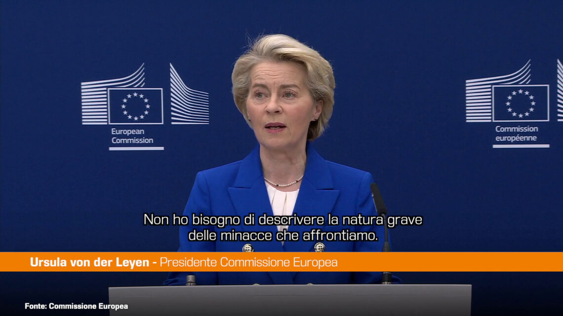 Von der Leyen “Riarmare l’Europa per rispondere alle minacce” Von der Leyen “Riarmare l’Europa per rispondere alle minacce”