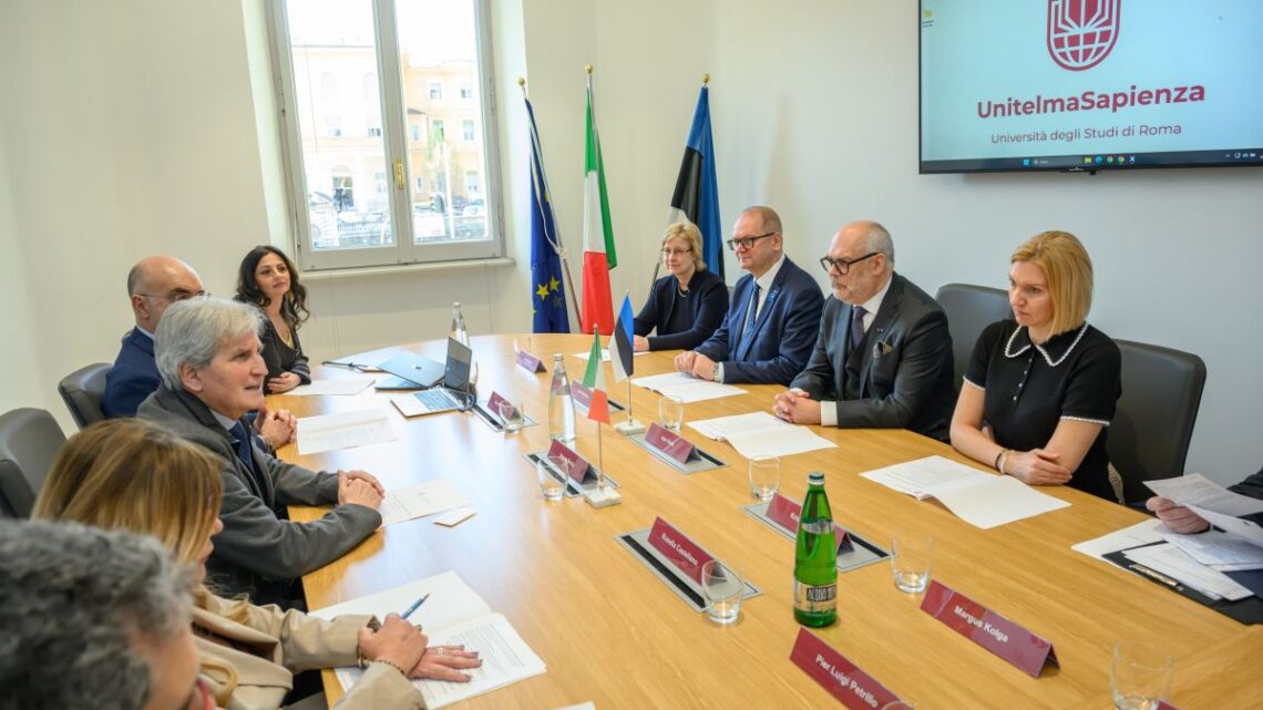 Il presidente estone Karis in visita a UnitelmaSapienza Il presidente estone Karis in visita a UnitelmaSapienza