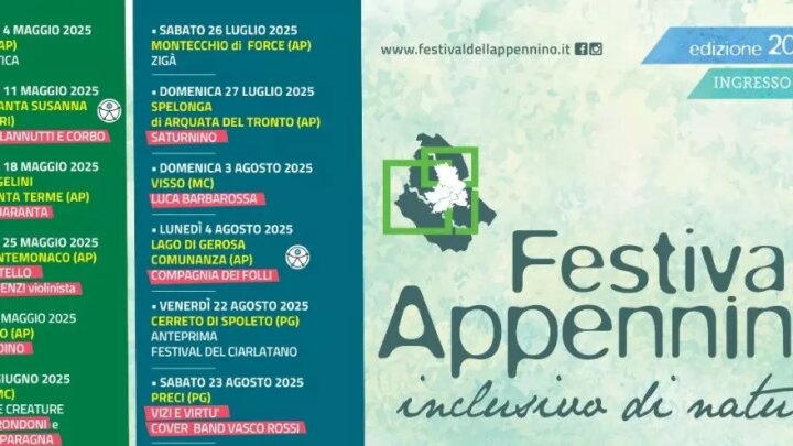 Torna il Festival dell’Appennino, 27 appuntamenti per sei mesi di eventi