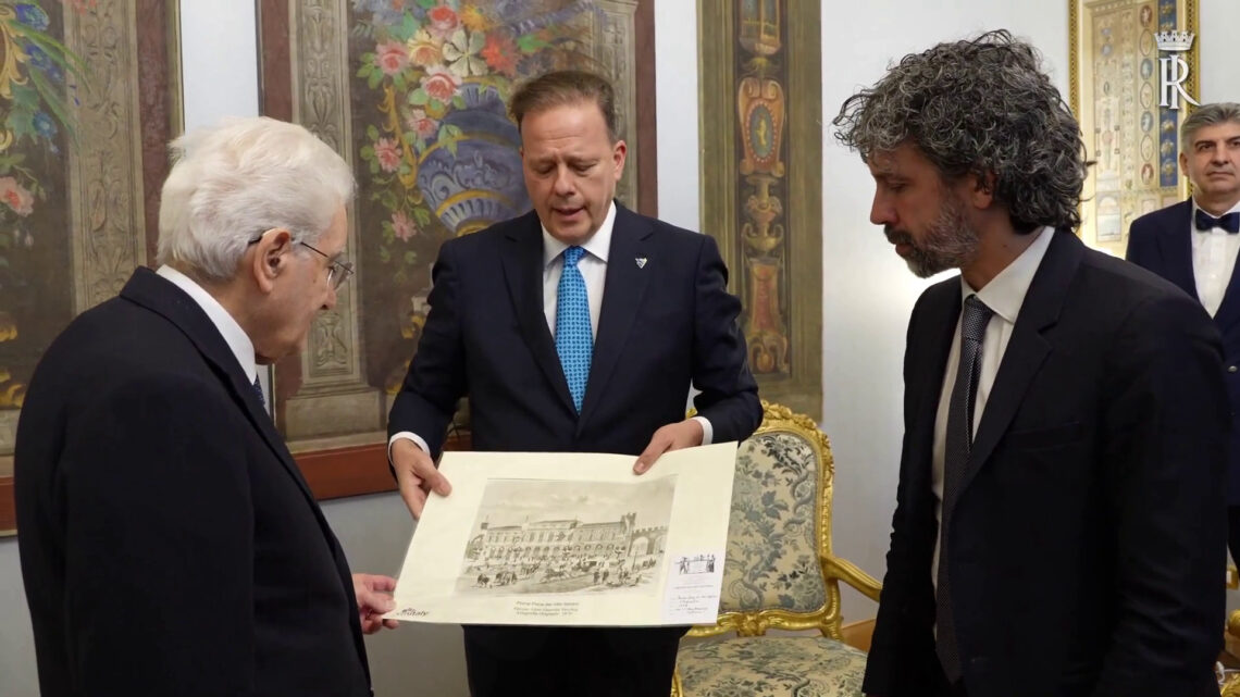 Quirinale, Veronafiere presenta a Mattarella Vinitaly 2025 Quirinale, Veronafiere presenta a Mattarella Vinitaly 2025