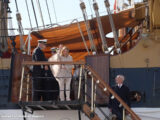 Ortona, la premier Meloni ha visitato la nave Amerigo Vespucci