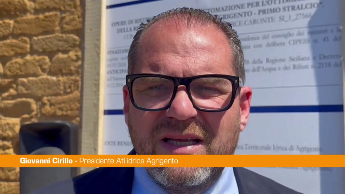 Rifacimento rete idrica ad Agrigento, Cirillo “Giornata storica” Rifacimento rete idrica ad Agrigento, Cirillo “Giornata storica”