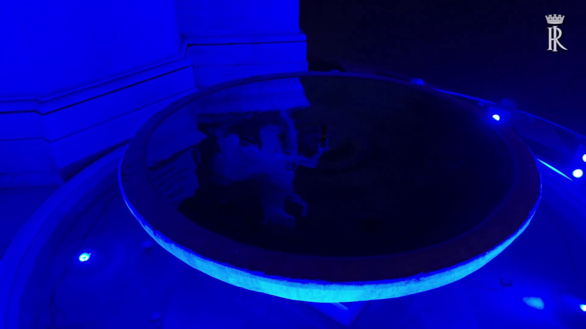 Roma, fontana Dioscuri illuminata di blu per Giornata Mondiale autismo Roma, fontana Dioscuri illuminata di blu per Giornata Mondiale autismo