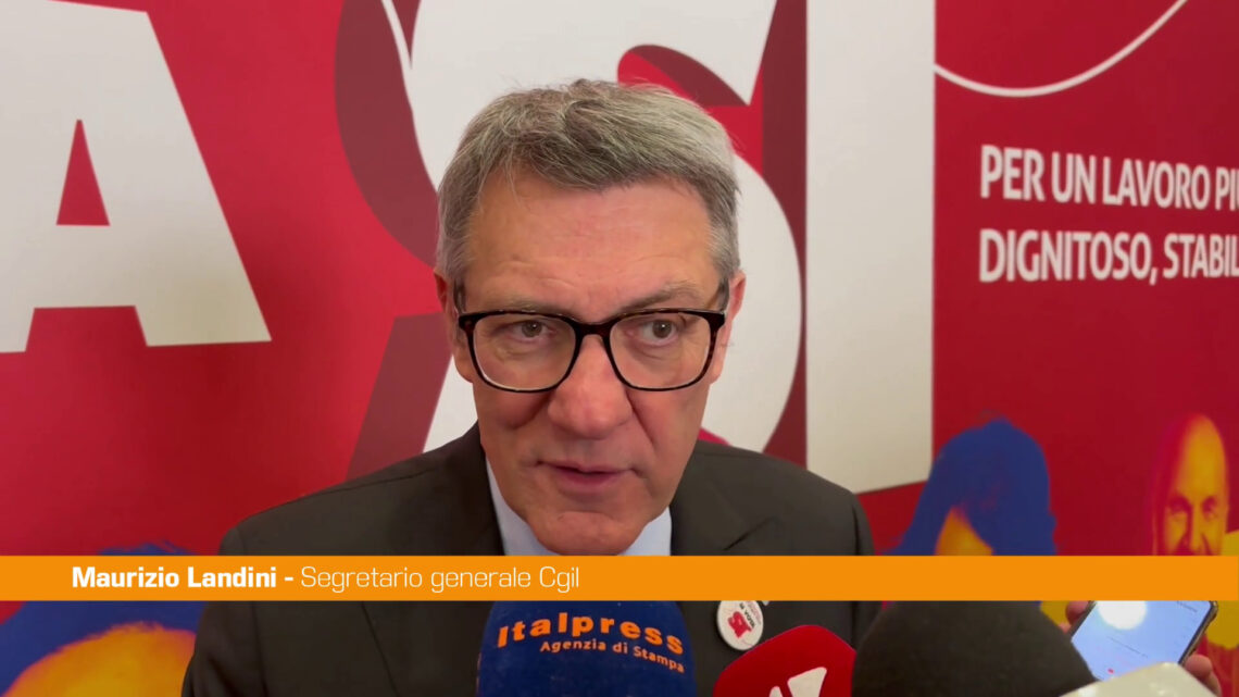 Landini “Con il referendum cittadini possono cambiare leggi sbagliate” Landini “Con il referendum cittadini possono cambiare leggi sbagliate”