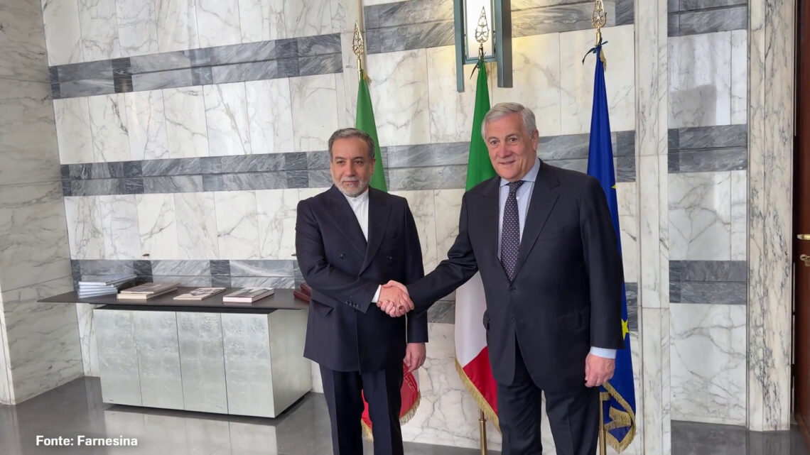 Incontro fra Tajani e ministro Esteri iraniano Araghchi Incontro fra Tajani e ministro Esteri iraniano Araghchi