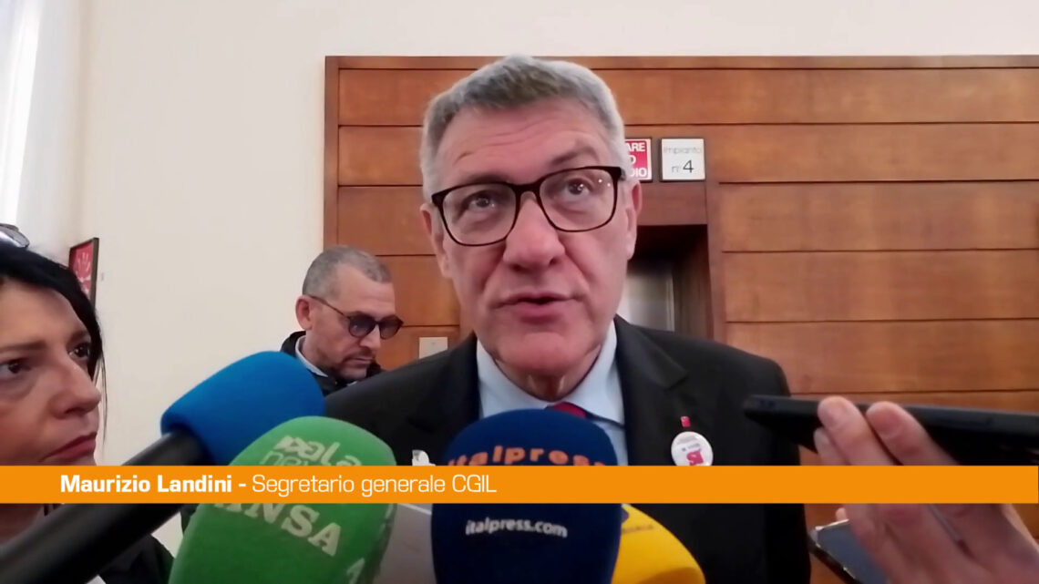 Landini “Sulla sicurezza serve un cambiamento profondo” Landini “Sulla sicurezza serve un cambiamento profondo”