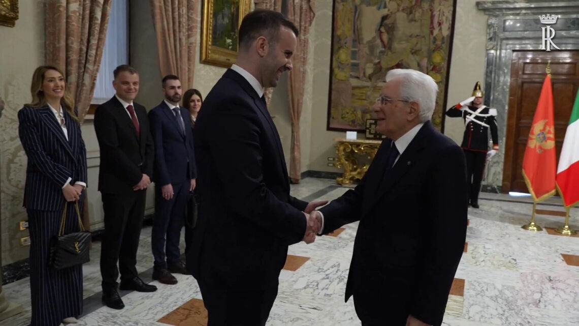 Mattarella incontra il Primo Ministro del Montenegro Milojko Spajic Mattarella incontra il Primo Ministro del Montenegro Milojko Spajic