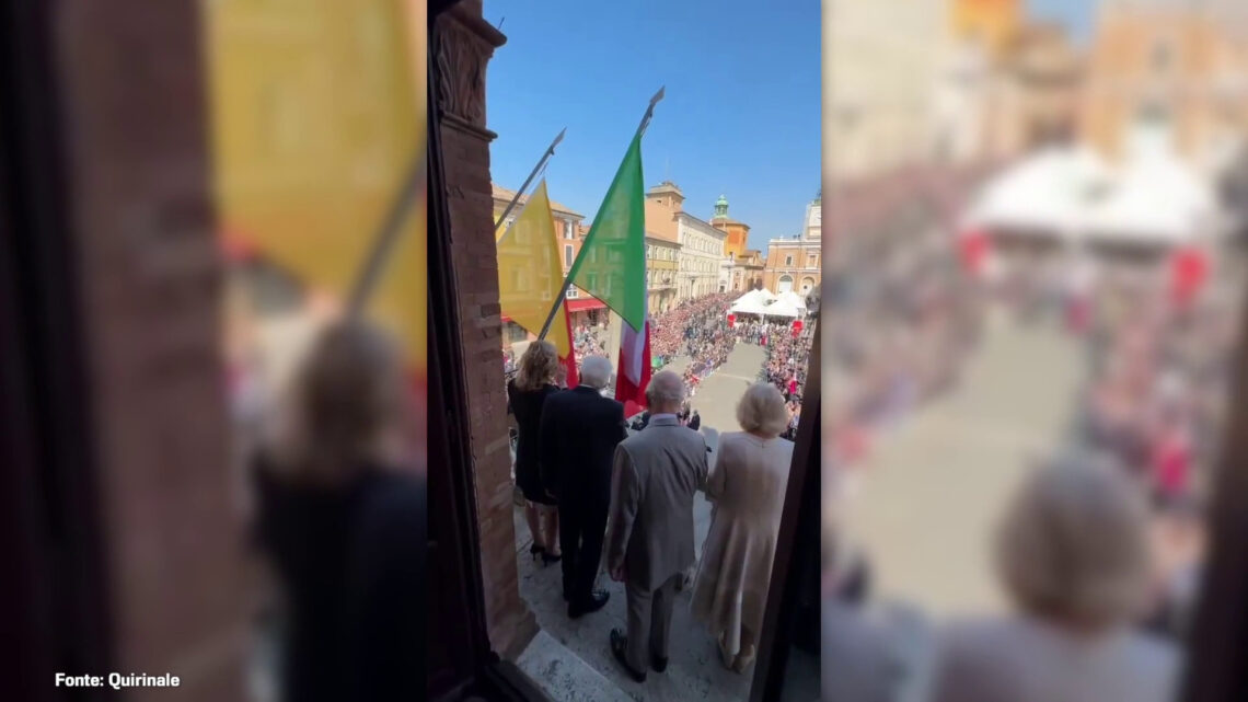 Mattarella con Carlo e Camilla a Ravenna per 80 anni Liberazione Mattarella con Carlo e Camilla a Ravenna per 80 anni Liberazione