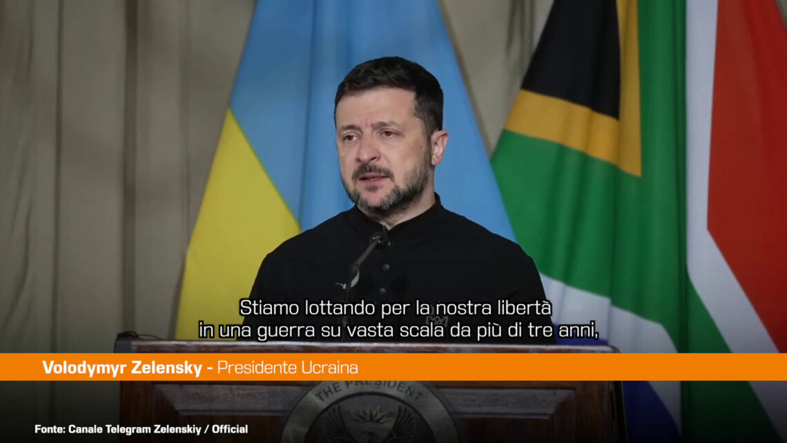 Zelensky “Stiamo lottando per la nostra libertà” Zelensky “Stiamo lottando per la nostra libertà”