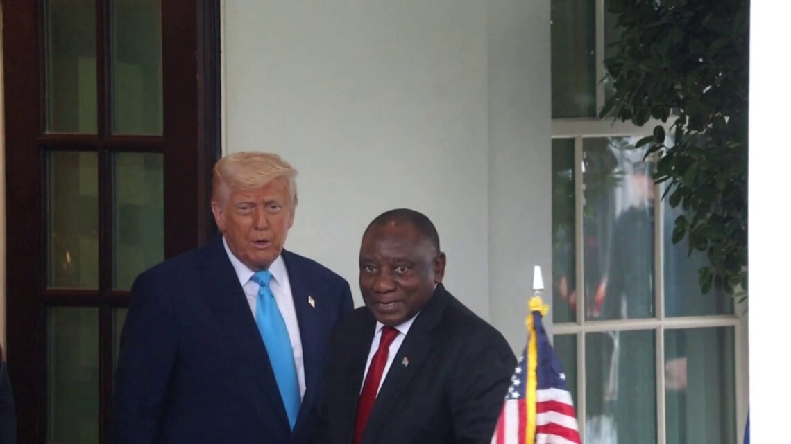 Trump accoglie il presidente del Sudafrica Ramaphosa alla Casa Bianca Trump accoglie il presidente del Sudafrica Ramaphosa alla Casa Bianca