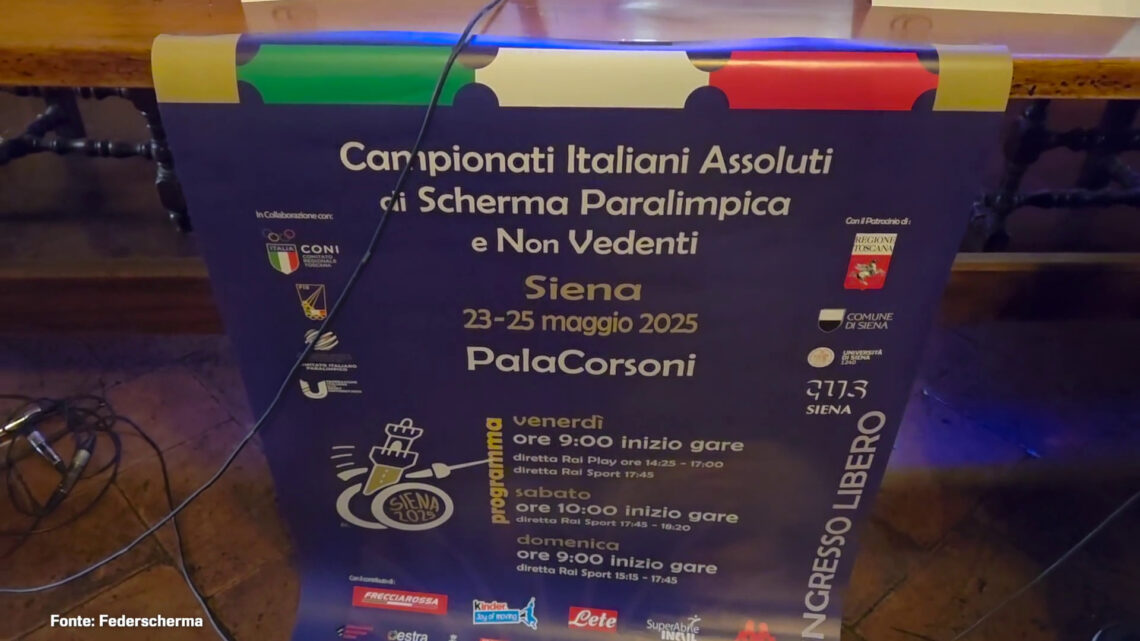 A Siena i Tricolori paralimpici di scherma 2025 A Siena i Tricolori paralimpici di scherma 2025