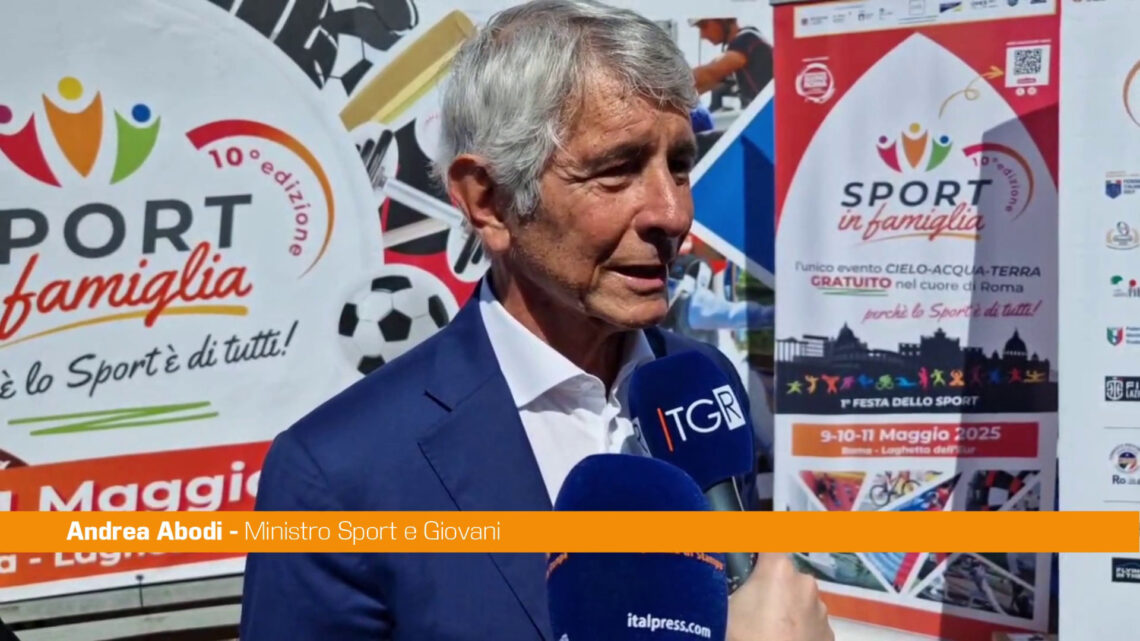 “Sport in famiglia”, Abodi “Progetto da moltiplicare” “Sport in famiglia”, Abodi “Progetto da moltiplicare”