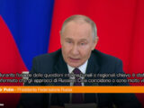 Putin “Russia e Cina vogliono un ordine mondiale più giusto”