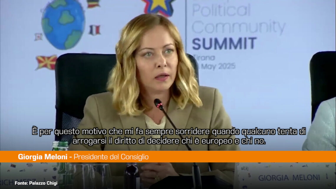 Meloni “Passi avanti nel processo storico di riunificazione europea” Meloni “Passi avanti nel processo storico di riunificazione europea”