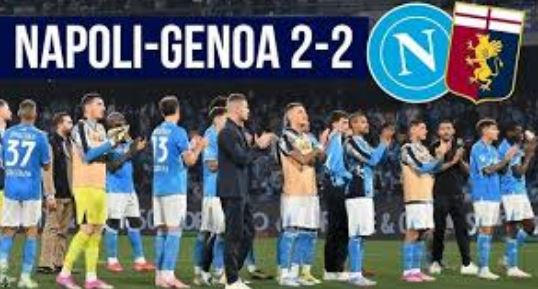 Napoli fermato dal Genoa al Maradona, è pari e l’Inter a -1