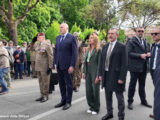 Il ministro della Difesa Crosetto all’adunata degli Alpini a Biella