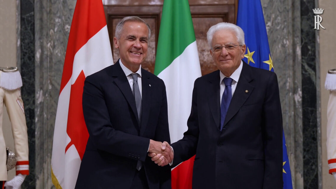 Mattarella riceve il primo ministro canadese Carney Mattarella riceve il primo ministro canadese Carney