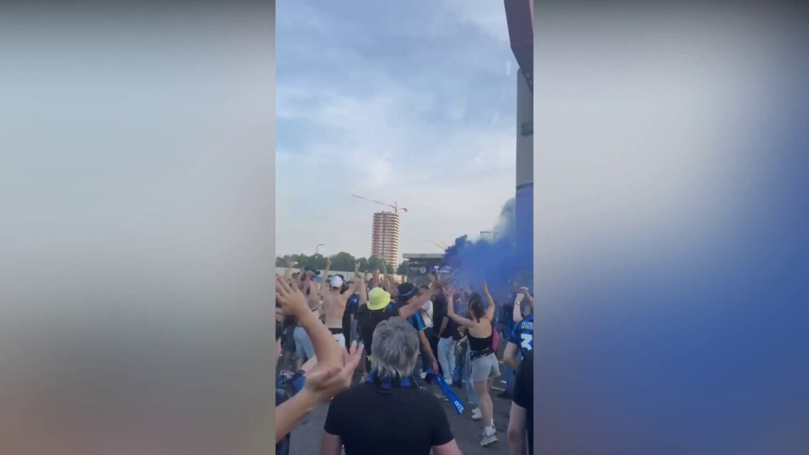 L’euforia dei tifosi dell’Inter a Milano prima della finale L’euforia dei tifosi dell’Inter a Milano prima della finale