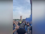 L’euforia dei tifosi dell’Inter a Milano prima della finale