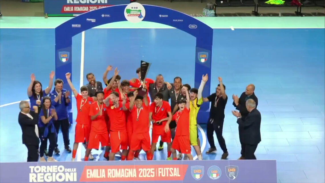 Grande successo di pubblico per il Torneo delle Regioni di calcio a 5 Grande successo di pubblico per il Torneo delle Regioni di calcio a 5