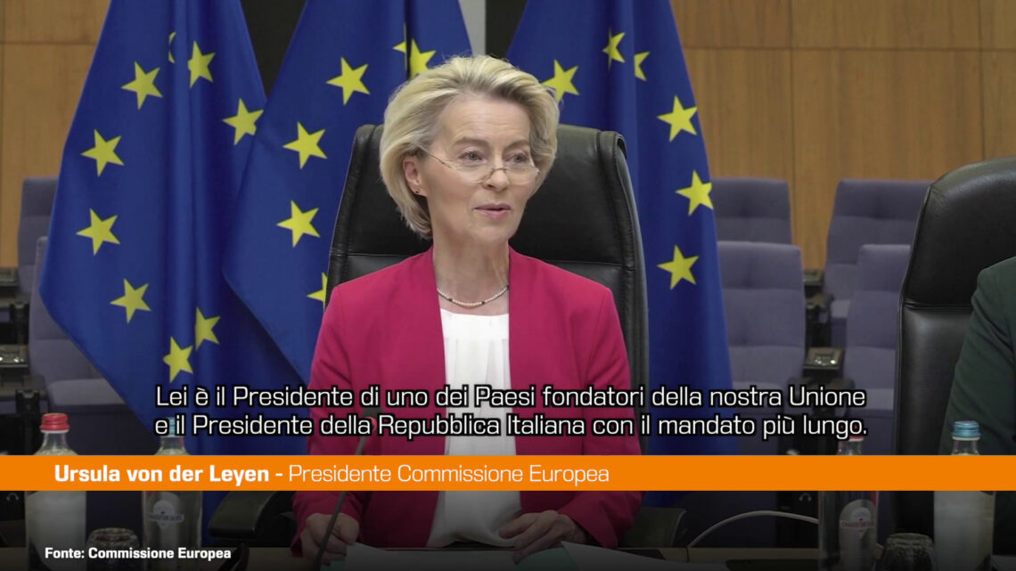 Von der Leyen “Mattarella punto di riferimento per l’Europa” Von der Leyen “Mattarella punto di riferimento per l’Europa”