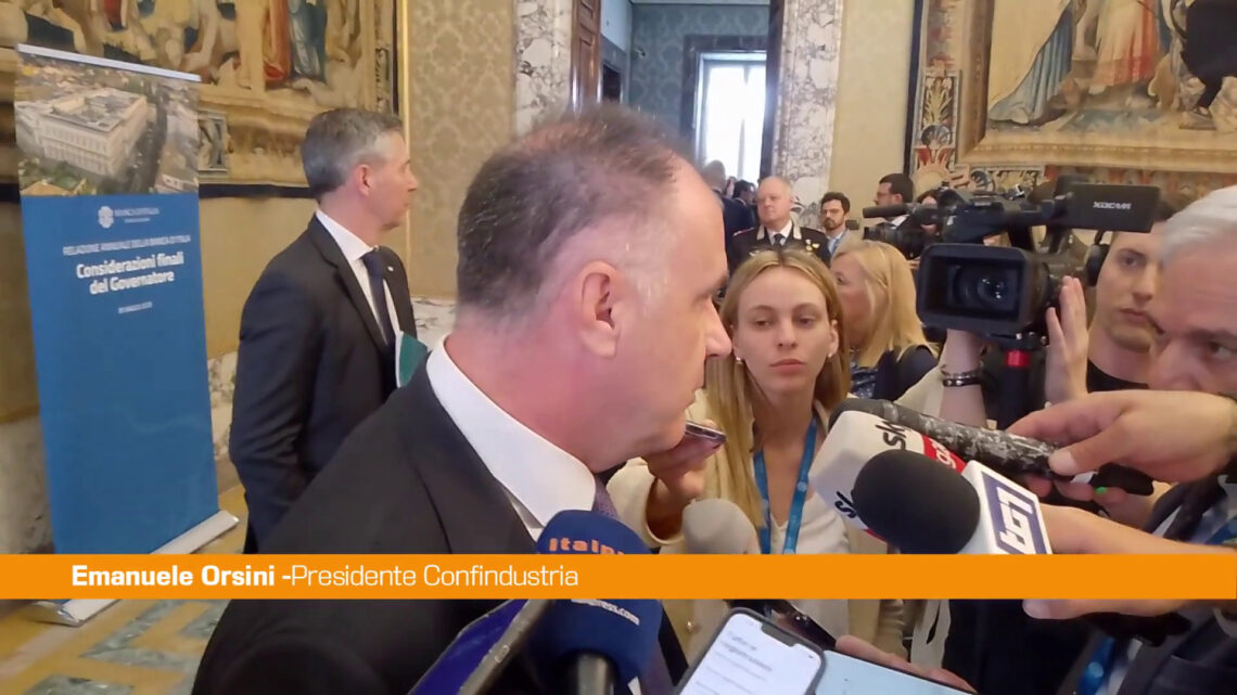 Orsini “Da Panetta parole positive su dazi e costi dell’energia” Orsini “Da Panetta parole positive su dazi e costi dell’energia”