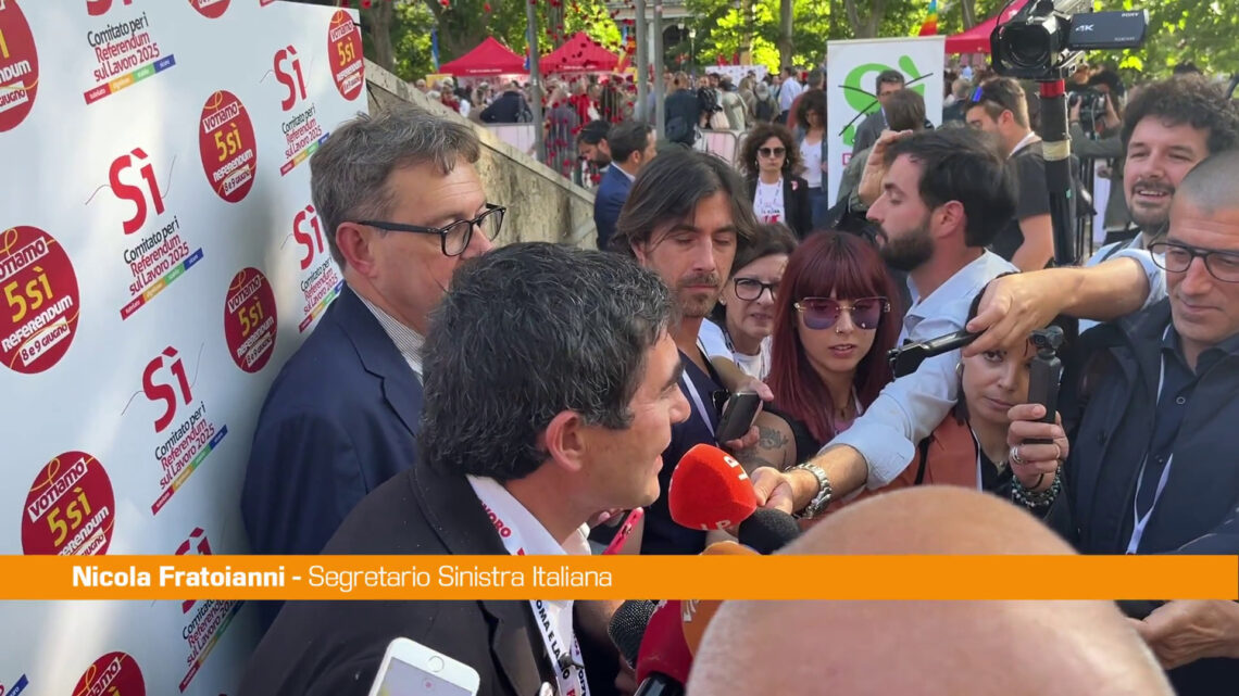 Referendum, Fratoianni “Cinque sì contro la precarietà e la paura” Referendum, Fratoianni “Cinque sì contro la precarietà e la paura”